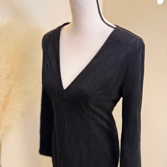 🌾 Stunning Black Fringe Sleeve Dress - Picture 3 of 6